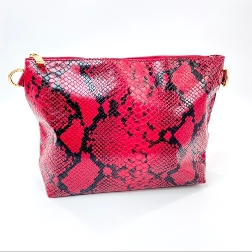 Python Snake Skin 2-in-1 Shoulder Bag - Picture 7 of 11